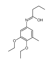 N-(3,4-diethoxy-5-methylphenyl)butanamide结构式