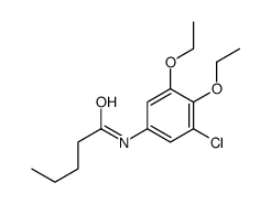 N-(3-chloro-4,5-diethoxyphenyl)pentanamide结构式