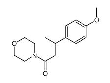 3-(4-methoxyphenyl)-1-morpholin-4-ylbutan-1-one结构式