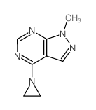 5-aziridin-1-yl-9-methyl-2,4,8,9-tetrazabicyclo[4.3.0]nona-2,4,7,10-tetraene picture