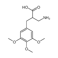 2-(aminomethyl)-3-(3,4,5-trimethoxyphenyl)propanoic acid结构式