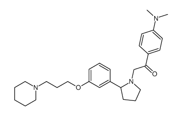 1-(4-dimethylamino-phenyl)-2-{2-[3-(3-piperidin-1-yl-propoxy)-phenyl]-pyrrolidin-1-yl}-ethanone Structure