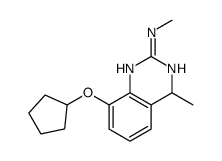 8-cyclopentyloxy-N,4-dimethyl-1,4-dihydroquinazolin-2-amine Structure