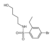4-bromo-2-ethyl-N-(4-hydroxybutyl)benzenesulfonamide Structure