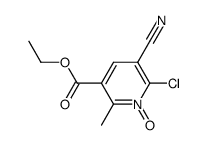 ethyl 6-chloro-5-cyano-2-methylnicotinate 1-oxide结构式