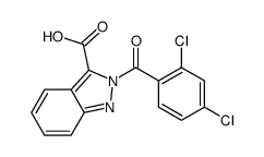 2-(2,4-dichlorobenzoyl)indazole-3-carboxylic acid结构式