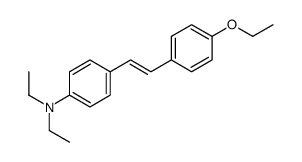 4-[2-(4-ethoxyphenyl)ethenyl]-N,N-diethylaniline结构式