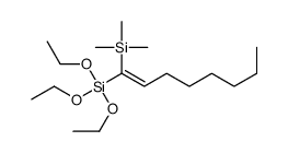 triethoxy(1-trimethylsilyloct-1-enyl)silane Structure