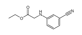 ethyl 2-(3-cyanophenylamino)acetate Structure