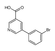 5-(3-bromophenyl)pyridine-3-carboxylic acid结构式