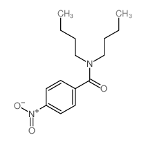N,N-dibutyl-4-nitro-benzamide结构式