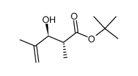 tert-butyl (2R,3S)-3-hydroxy-2,4-dimethylpent-4-enoate结构式