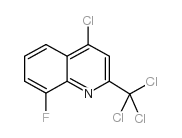 4-chloro-8-fluoro-2-(trichloromethyl)quinoline结构式