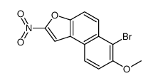6-bromo-7-methoxy-2-nitrobenzo[e][1]benzofuran结构式