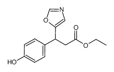 ethyl 3-(4-hydroxyphenyl)-3-(oxazol-5-yl)propanoate Structure