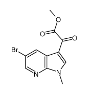 Methyl (5-bromo-1-methyl-1H-pyrrolo[2,3-b]pyridin-3-yl)(oxo)aceta te结构式