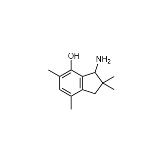 3-Amino-2,2,5,7-tetramethyl-2,3-dihydro-1h-inden-4-ol structure