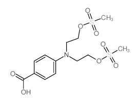 Benzoic acid,4-[bis[2-[(methylsulfonyl)oxy]ethyl]amino]- structure