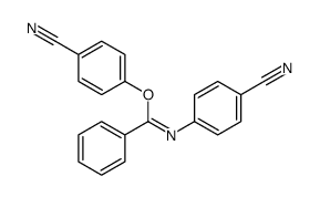 4-cyanophenyl N-(4-cyanophenyl)benzenecarboximidate structure