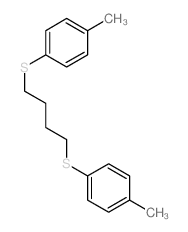 Benzene,1,1'-[1,4-butanediylbis(thio)]bis[4-methyl- (9CI) structure