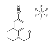 4-[ethyl(2-hydroxyethyl)amino]-3-methylbenzenediazonium hexafluorophosphate structure