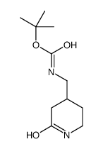 tert-butyl N-[(2-oxopiperidin-4-yl)methyl]carbamate Structure