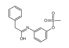 [3-[(2-phenylacetyl)amino]phenyl] methanesulfonate Structure