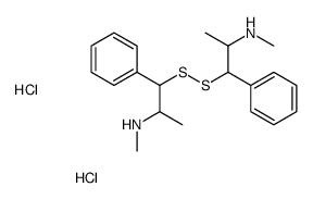 N-methyl-1-[[2-(methylamino)-1-phenylpropyl]disulfanyl]-1-phenylpropan-2-amine,dihydrochloride结构式