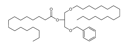 Hexadecanoic acid 2-benzyloxy-1-hexadecyloxymethyl-ethyl ester Structure