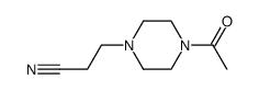 3-(4-acetylpiperazin-1-yl)propanenitrile Structure