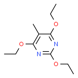 Pyrimidine, 2,4,6-triethoxy-5-methyl- (9CI) structure
