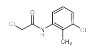 2-氯-n-(3-氯-2-甲基苯基)乙酰胺结构式