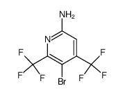 6-amino-3-bromo-2,4-bis(trifluoromethyl)pyridine结构式