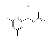 acetoxy-(4,6-dimethyl-[2]pyridyl)-acetonitrile Structure