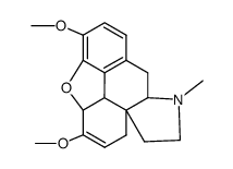 4,5-epoxy-3,6-dimethoxy-17-methyl-14,15-cyclo-13,15-seco-morphin-6-ene结构式