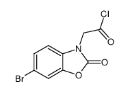 6-bromo-3-(chlorocarbonylmethyl)-2-benzoxazolone结构式