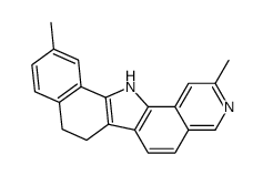 2,11-dimethyl-8,13-dihydro-7H-benzo[a]pyrido[3,4-i]carbazole结构式