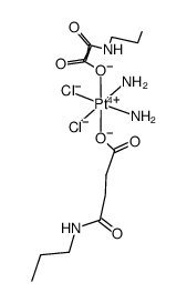 (OC-6-33)-diamminebis(4-oxo-4-(propylamino)butanoato)dichloridoplatinum结构式