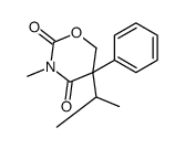 3-methyl-5-phenyl-5-propan-2-yl-1,3-oxazinane-2,4-dione结构式