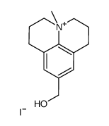 1H,5H-Benzo(ij)quinolizinium, 2,3,6,7-tetrahydro-9-(hydroxymethyl)-4-m ethyl-, iodide Structure