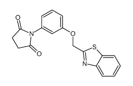 1-[3-(1,3-benzothiazol-2-ylmethoxy)phenyl]pyrrolidine-2,5-dione Structure