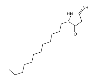 5-Amino-2-dodecyl-2,4-dihydro-3H-pyrazol-3-one结构式