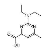 2-二乙基氨基-6-甲基-嘧啶-4-羧酸结构式