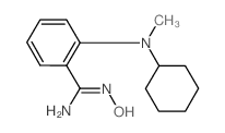 2-[Cyclohexyl(methyl)amino]-N'-hydroxybenzenecarboximidamide Structure