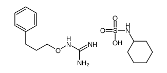 cyclohexylsulfamic acid,2-(3-phenylpropoxy)guanidine Structure