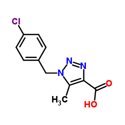 1-(4-Chlorobenzyl)-5-methyl-1H-1,2,3-triazole-4-carboxylic acid结构式