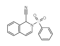 1-Isoquinolinecarbonitrile,1,2-dihydro-2-(phenylsulfonyl)-结构式