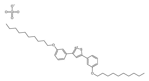 3,5-bis(3-decoxyphenyl)dithiol-1-ium,perchlorate结构式