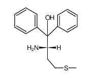 (S)-2-amino-1,1-diphenyl-4-(methylthio)-1-butanol结构式