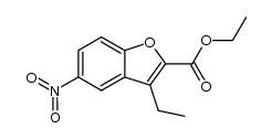 ethyl 3-ethyl-5-nitrobenzofuran-2-carboxylate结构式